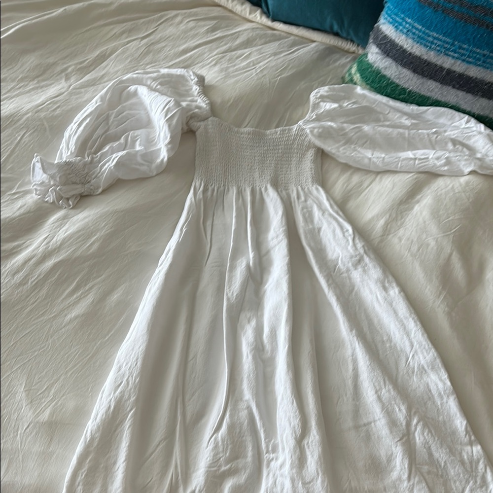 O.P.T Whites Puff Sleeve Dress